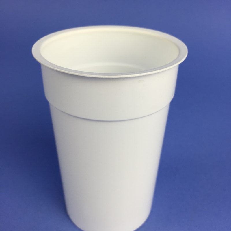 WHITE 240ml pot / BOX QTY 500
