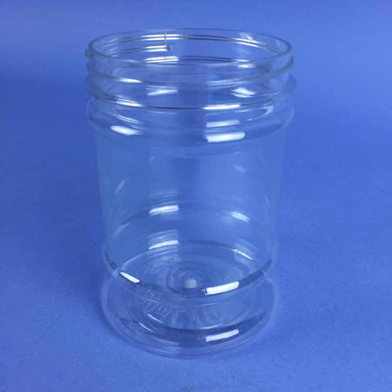 CLEAR PET ROUND JAR 380ml - 70mm NECK